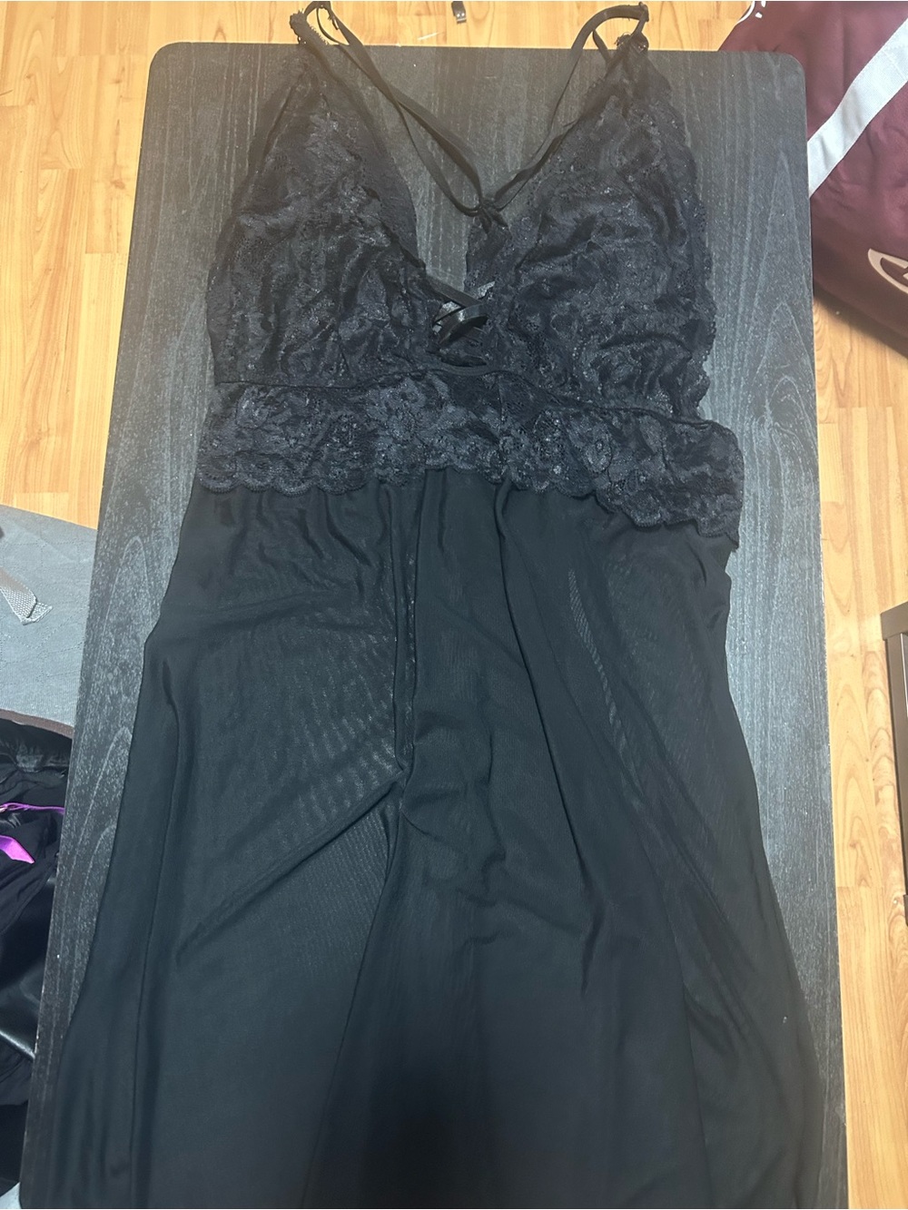 Black Lace Chemise Slip - Women Intimates